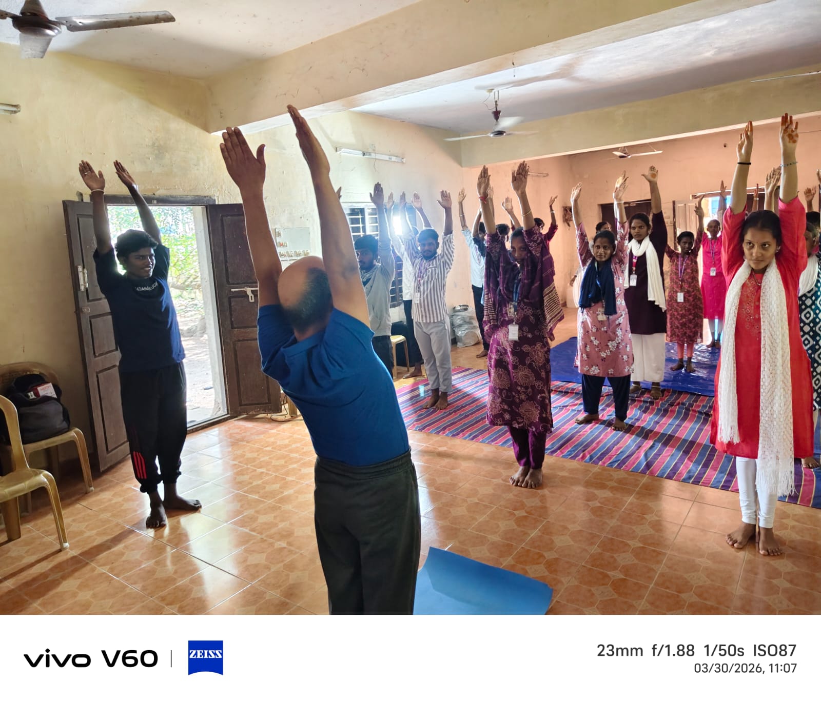 Yoga Arms Raised